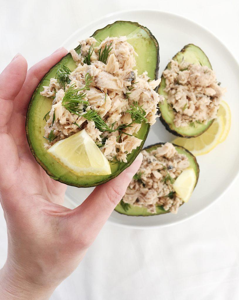 Salmon Stuffed Avocados