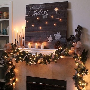 christmas mantle