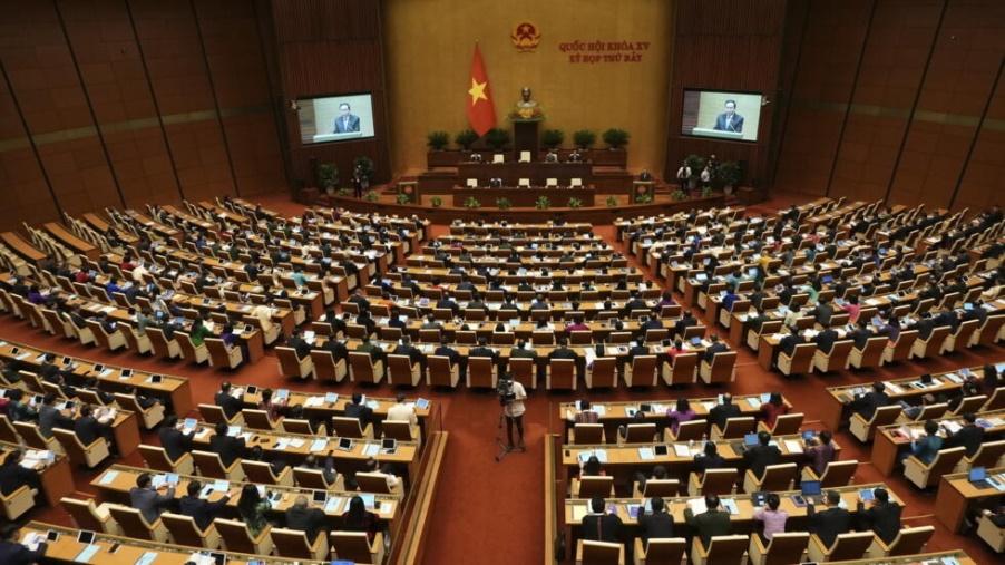 Vietnam's National Assembly starts a new session in Hanoi, Vietnam Monday, May 20, 2024.