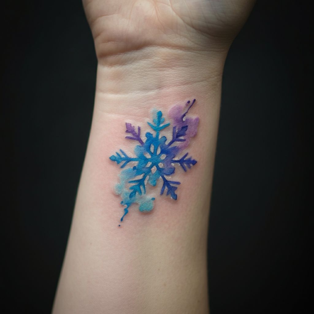 Snowflake Tattoo on wrist