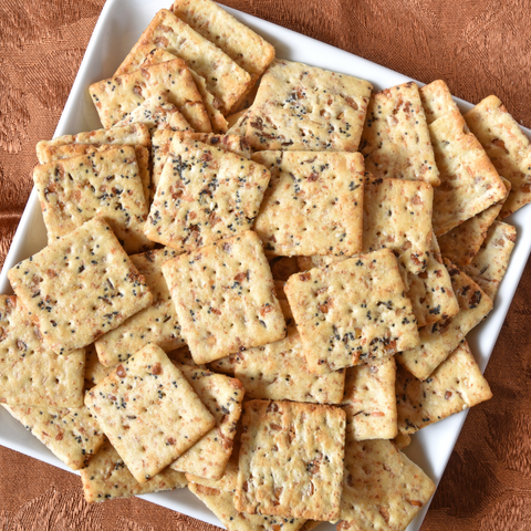 healthy wholegrain cracker snacks in the office