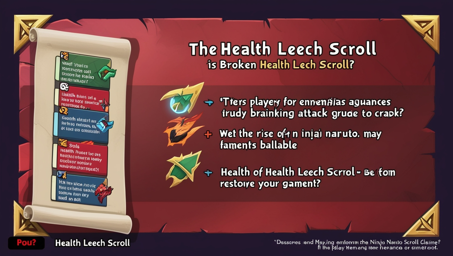  the Health Leech Scroll is Broken Rise of the Ninja Naruto