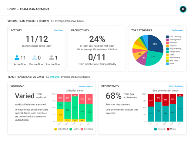 Employee monitoring screenshot example.