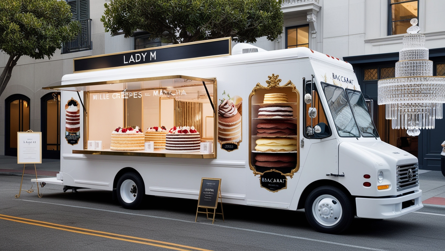 Lady M x Baccarat Luxury Cake Truck - San Francisco