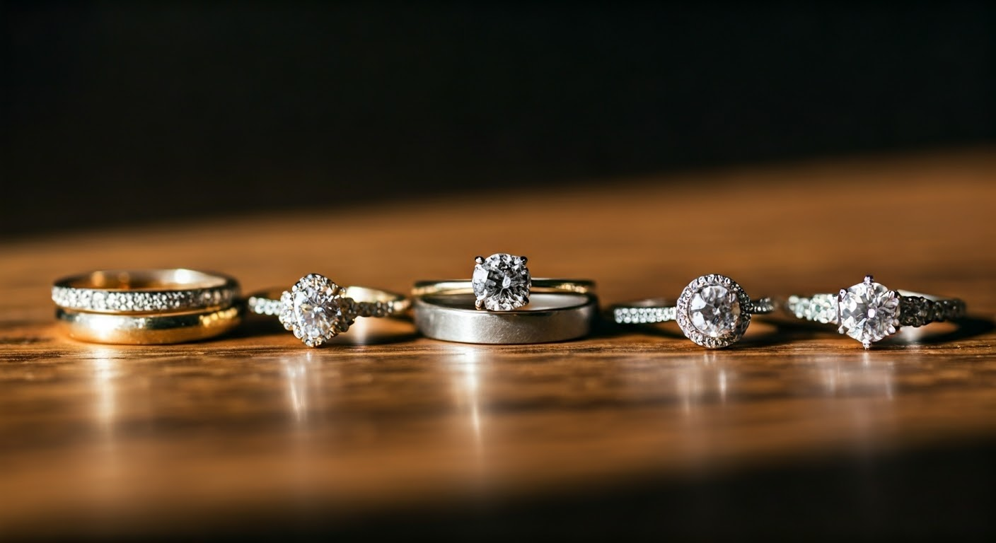 Metal options for engagement rings