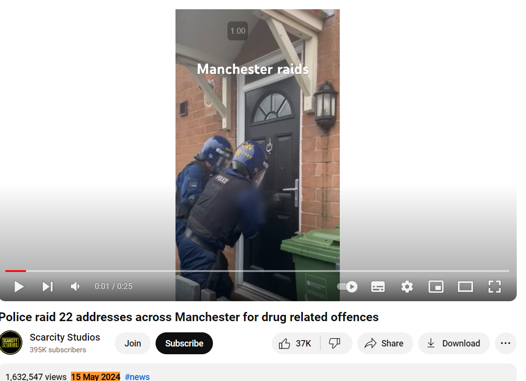 Outdated Video Shows Manchester Police Arresting Drug Dealers