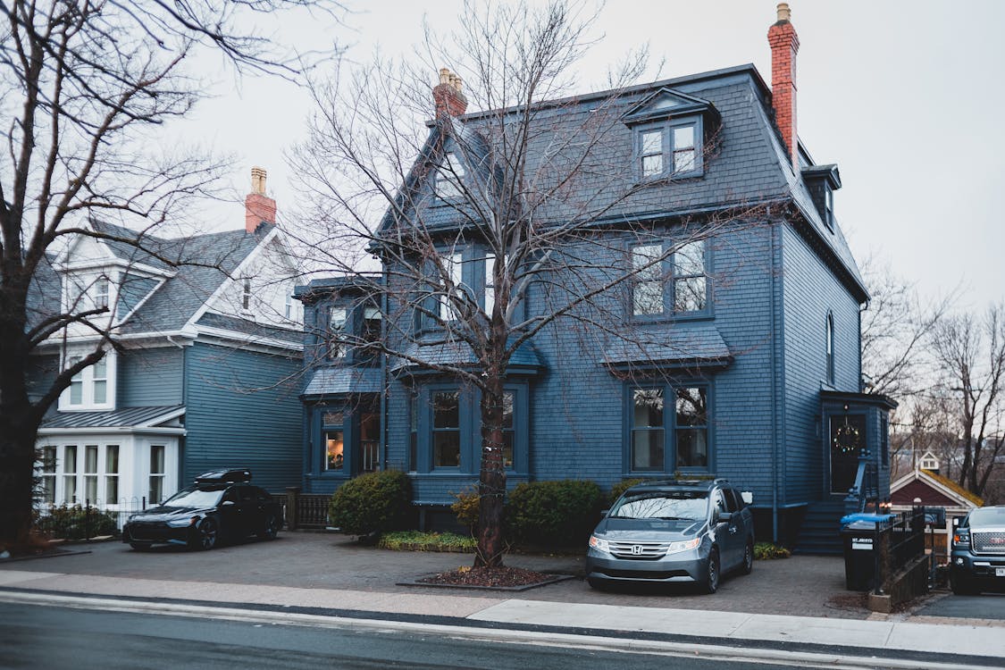 Slate Blue house exterior