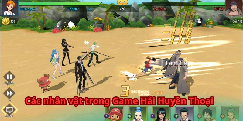 Các nhân vật trong Game Hải Huyền Thoại