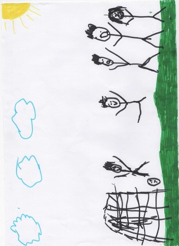 A drawing of a group of people

Description automatically generated