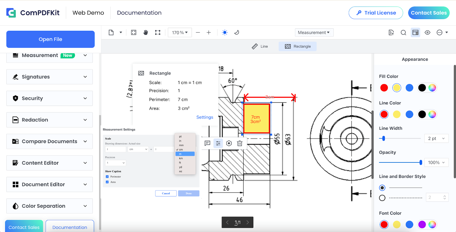 pdf measuring tools in design