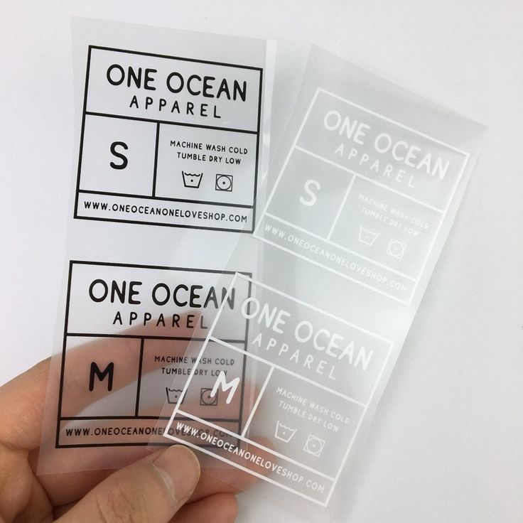 transparent labels