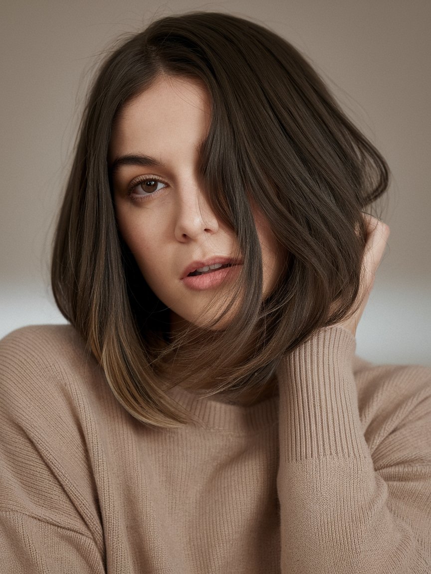 39. Layered Straight Bob for Thin Hair