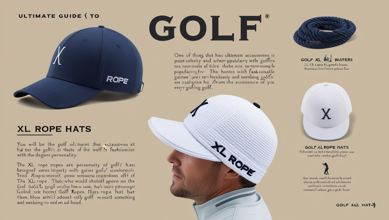 Golf XL Rope Hats