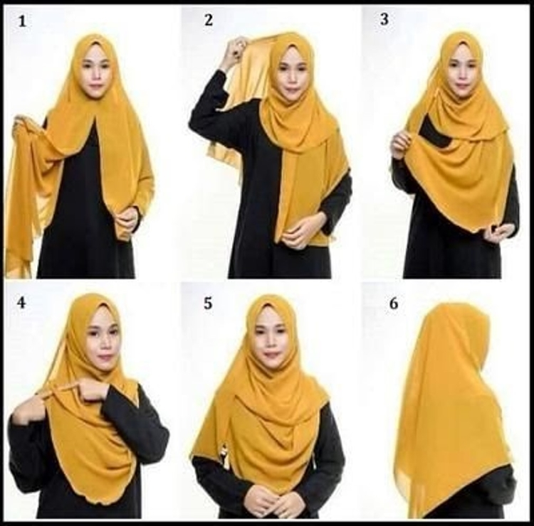 tutorial jilbab pashmina
