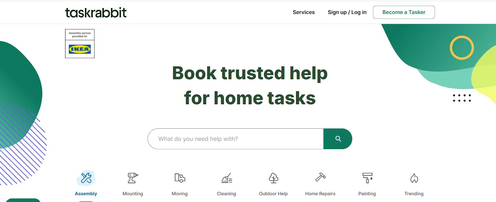 TaskRabbit webpage