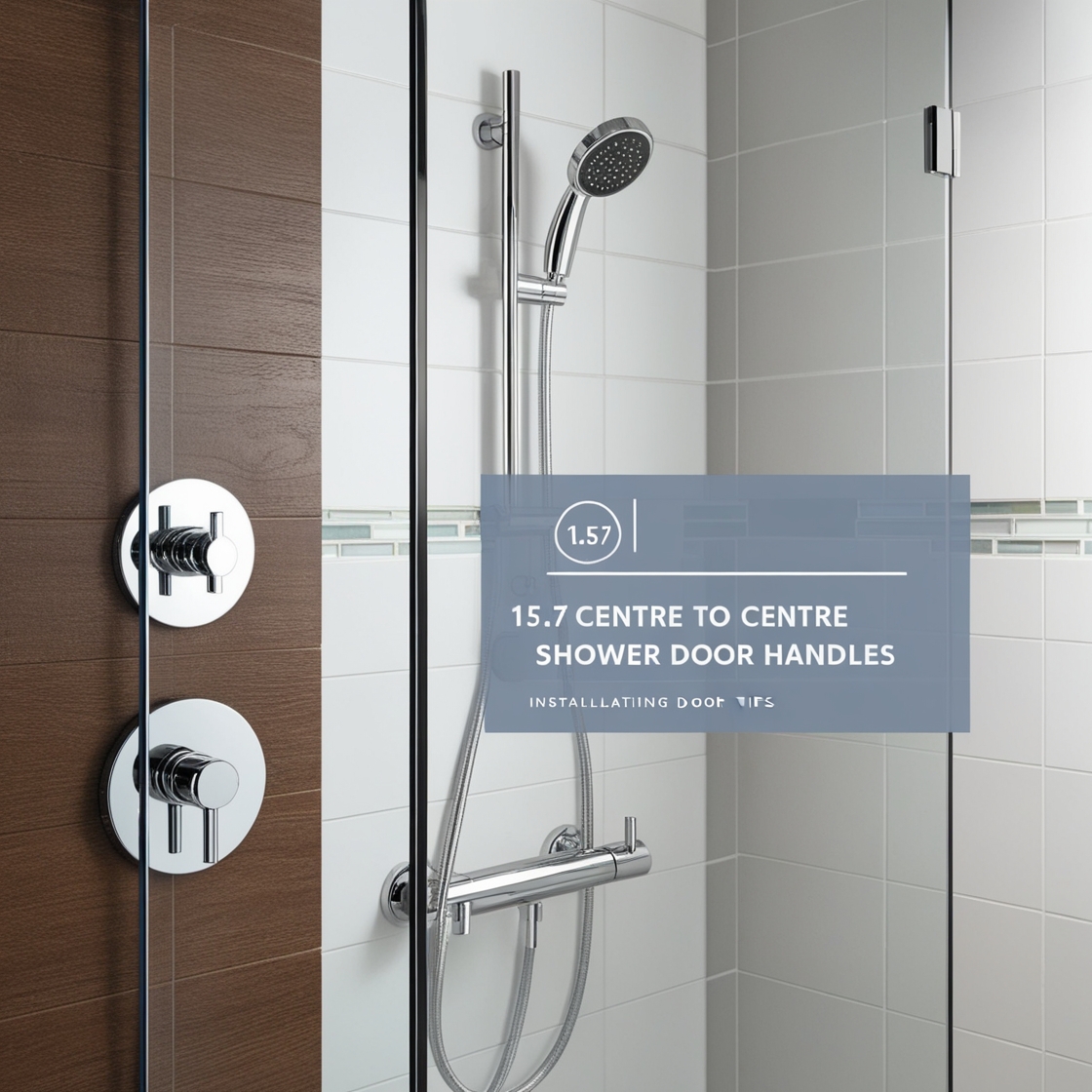 15.7: centre to Center shower door handles