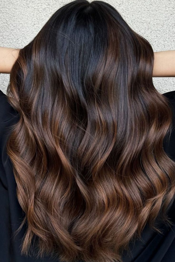 Warm Honey and Caramel Balayage on Brunettes