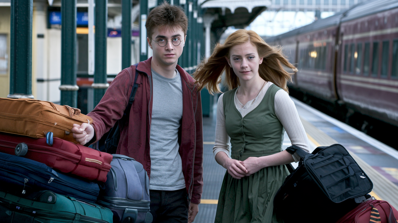 How Did Hermione Recognize Harry on the Train
