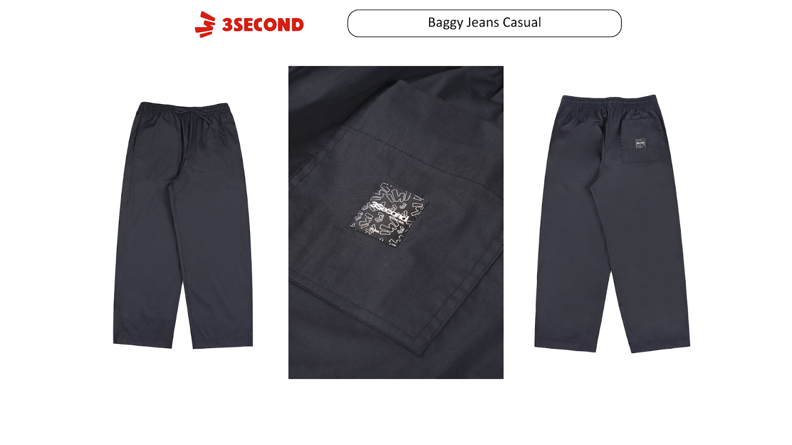 Celana Baggy Casual Light dari 3Second