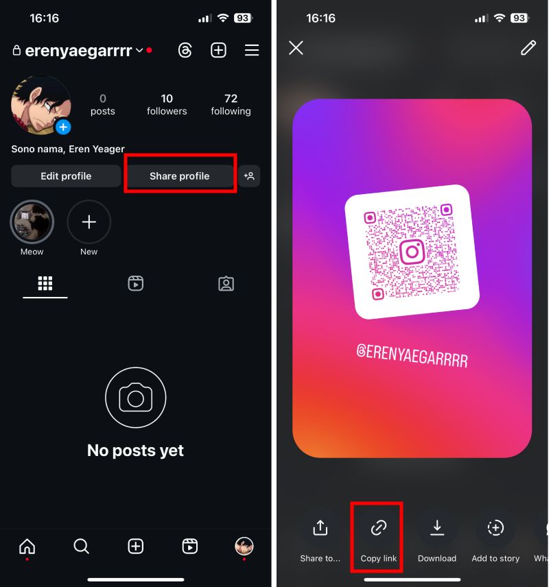 How to Find Instagram URL on the Mobile App