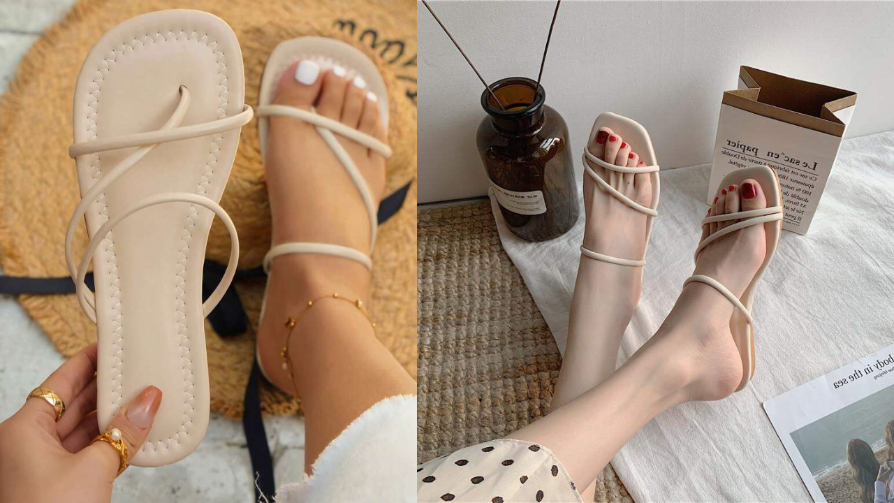 Nude Flat Sandals