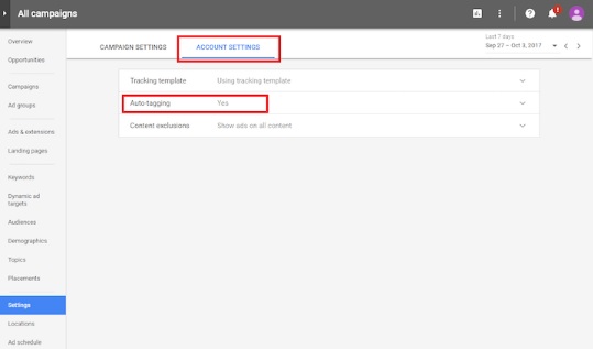 Google’s auto-tagging feature links Google Ads data to Google Analytics to track your own ads and campaign performance