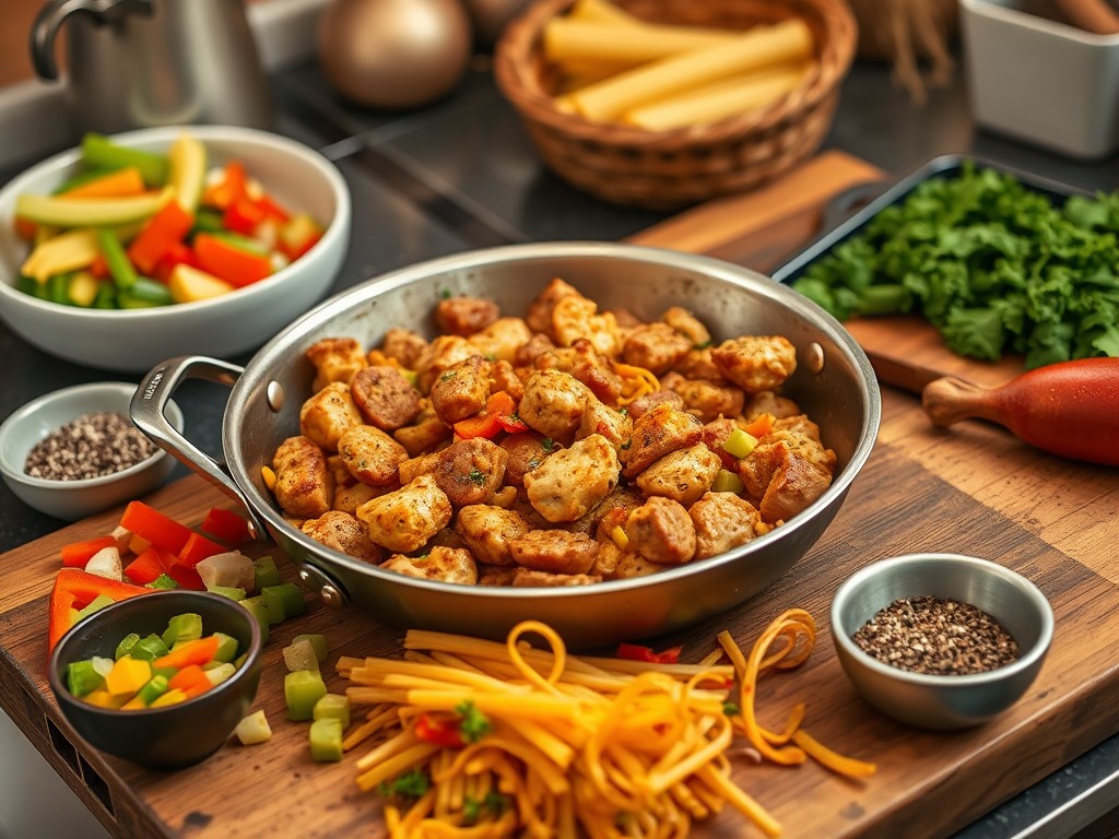 Chicken sausage jambalaya pasta