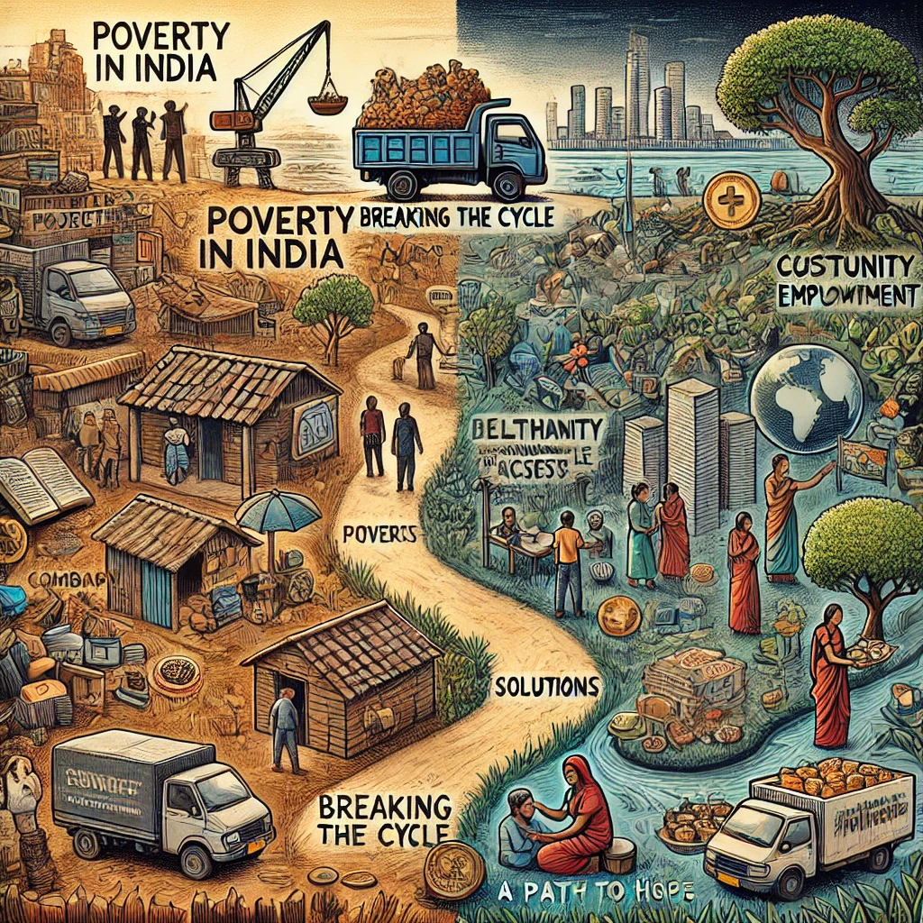 project on poverty in india