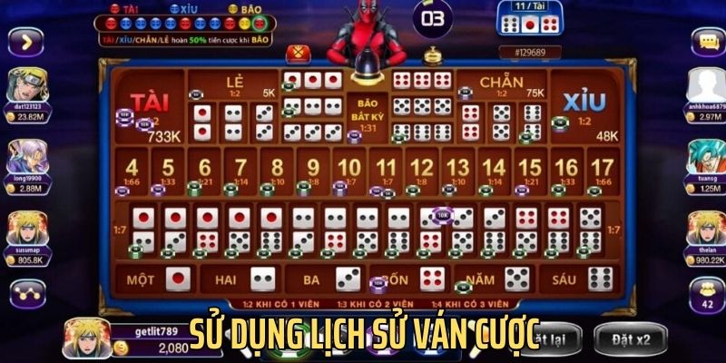 Mẹo chơi game hiệu quả được nhiều bet thủ áp dụng là sử dụng lịch sử ván cược để đặt tiền chính xác