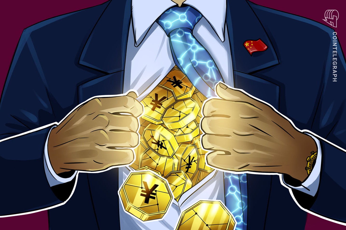 Digital yuan privacy and security concept