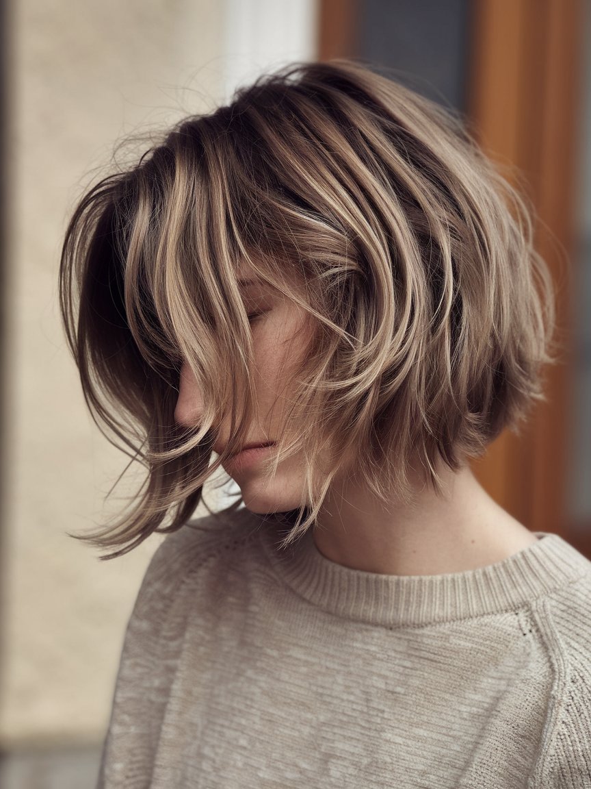 59. Tousled Blunt Bob