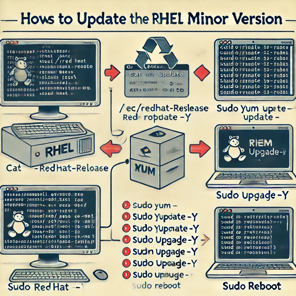 how to update rhel minor version