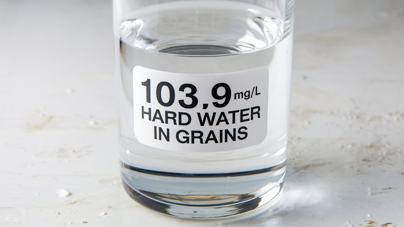 103.9 mg/l Hard Water in Grains