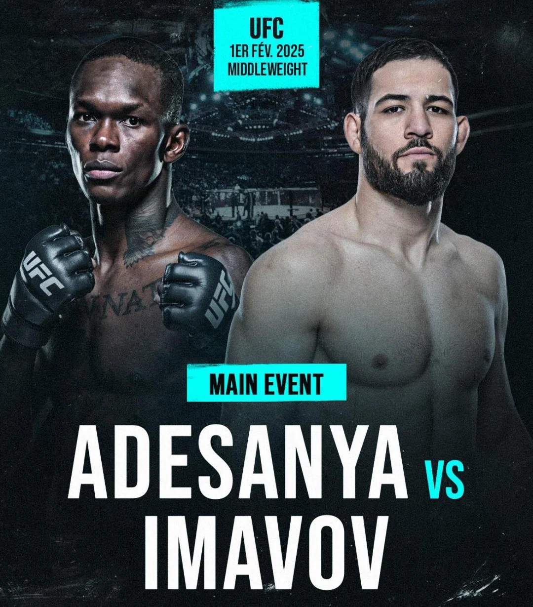 UFC Main Even Adensanya vs Imavov