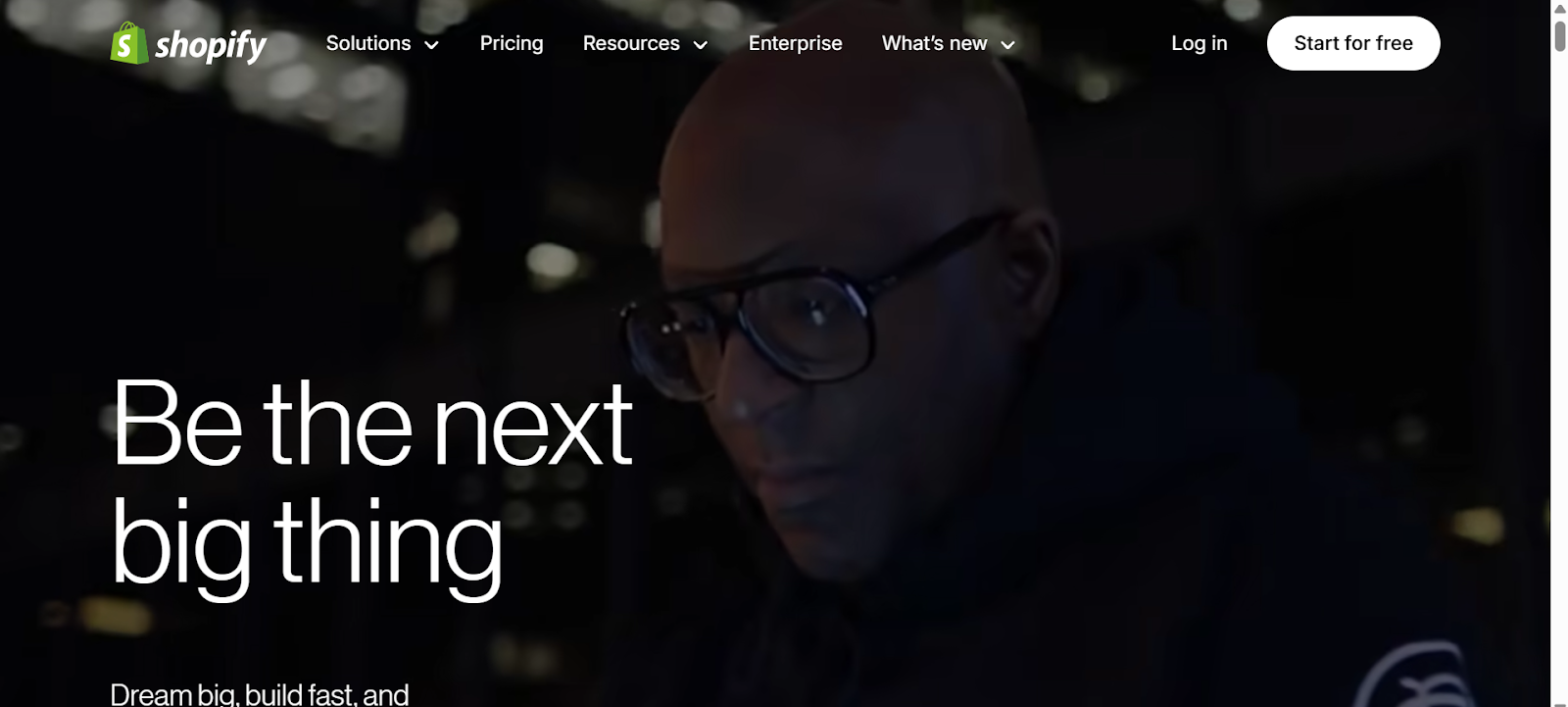 a screenshot of shopify