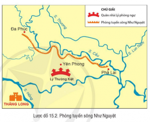 BÀI 15. CUỘC KHÁNG CHIẾN CHỐNG QUÂN TỐNG XÂM CỦA NHÀ LÝ (1075- 1077)1. Chủ động tiến công để tự vệ (1075)Câu 1: Đọc thông tin và quan sát hình 15, lược đồ 15.1, hãy làm sáng tỏ nét độc đáo trong kế sách của nhà Lý khi tấn công sang đất Tống.Đáp án chuẩn:Chủ trương “Tiên phát chế nhân  (tiến công trước để chế ngự kẻ địch). Ông nói: “Ngồi yên đợi giặc không bằng đem quân đánh trước để chặn thế mạnh của giặc