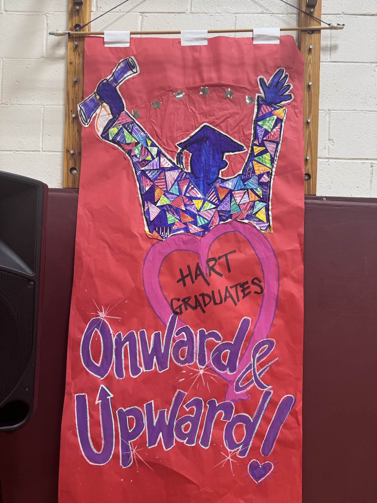 Onward and Upward sign at Hart