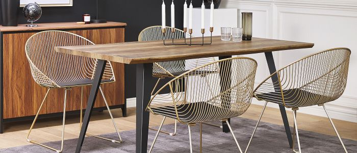 metal chairs
