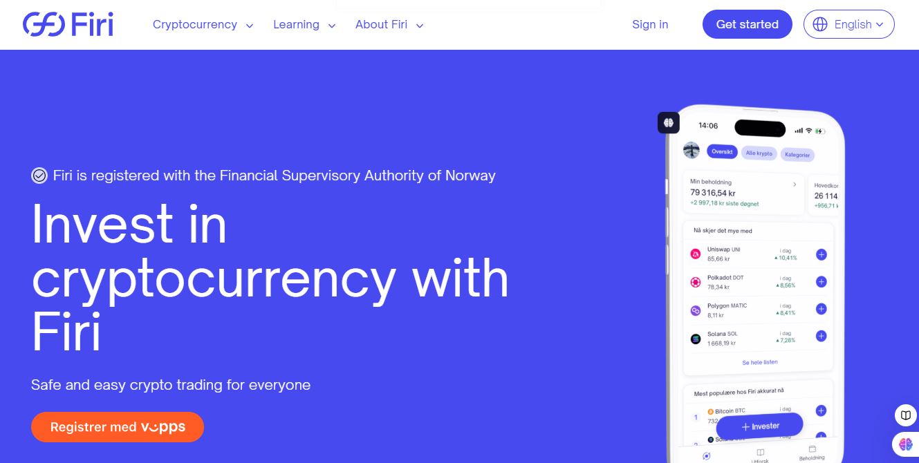  Firi homepage