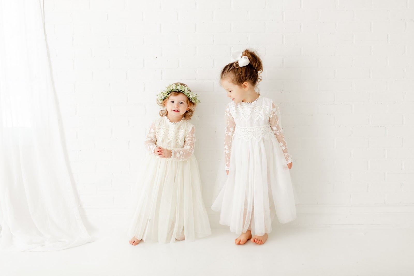 Tyra Dress White Baptism Dress Ivory Lace Dress Christening and Baptism