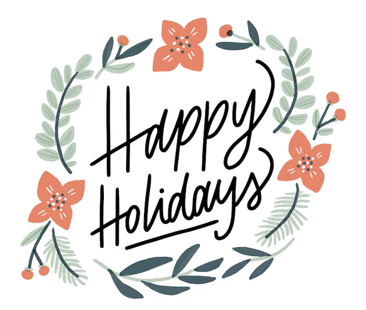 Happy holiday graphic illustration