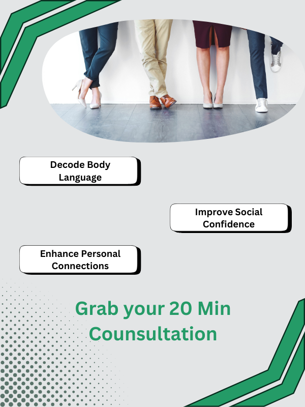 Decode nonverbal communication and boost confidence with our expert body language counselling services.