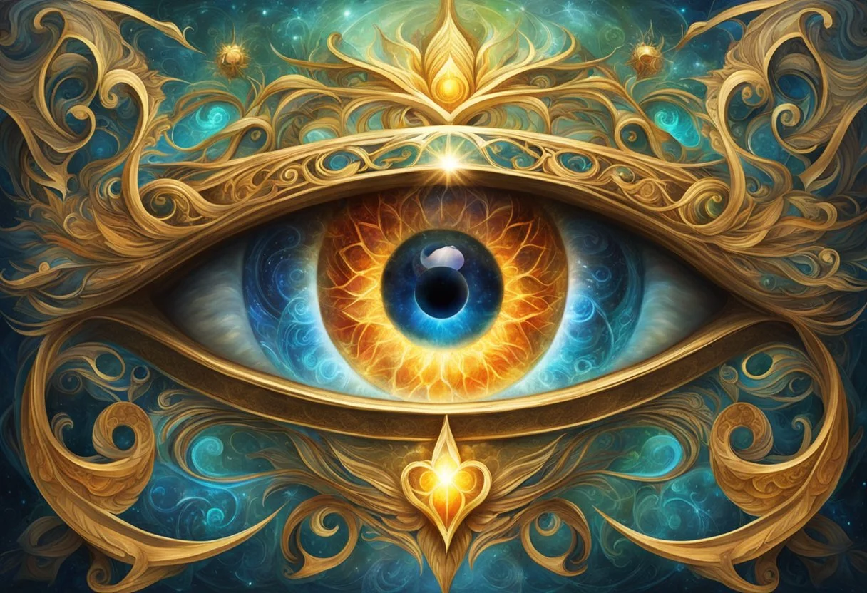 A powerful eye symbol, representing the divine and personal perspective, holds significance in history and society