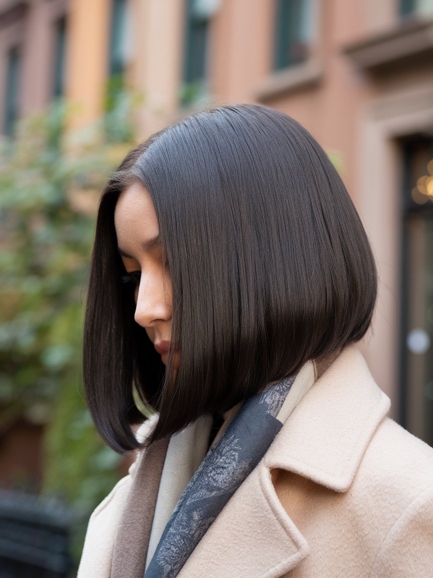 37. Sleek Bob with Sharp Ends