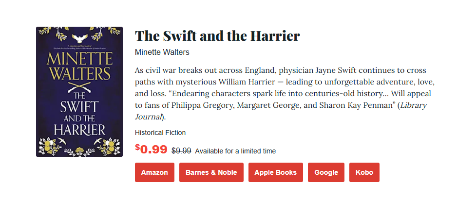 a screenshot of the sift and the harrier book