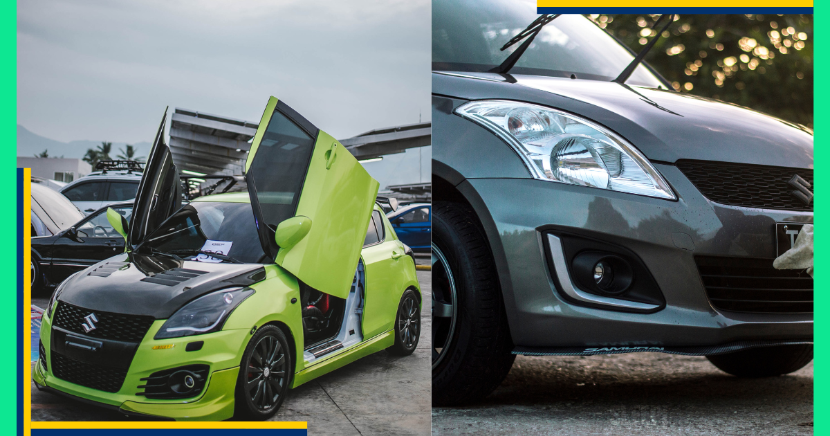 Smjeli, savremeni izgled Suzuki Swifta jedna je od njegovih glavnih prednosti. Čak i kada stoji u mjestu, ovaj hatchback izgleda brzo. Zbog agresivne prednje maske i izraženih bočnih linija, djeluje dinamično. LED projektorska svjetla, "lebdeći" krovni dizajn i dvobojne opcije boja dodatno ga izdvajaju od drugih malih vozila.