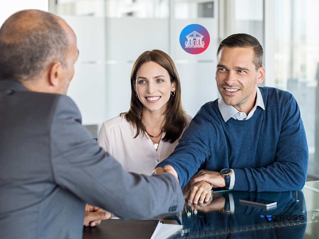 couple dealing with a mortgage lender