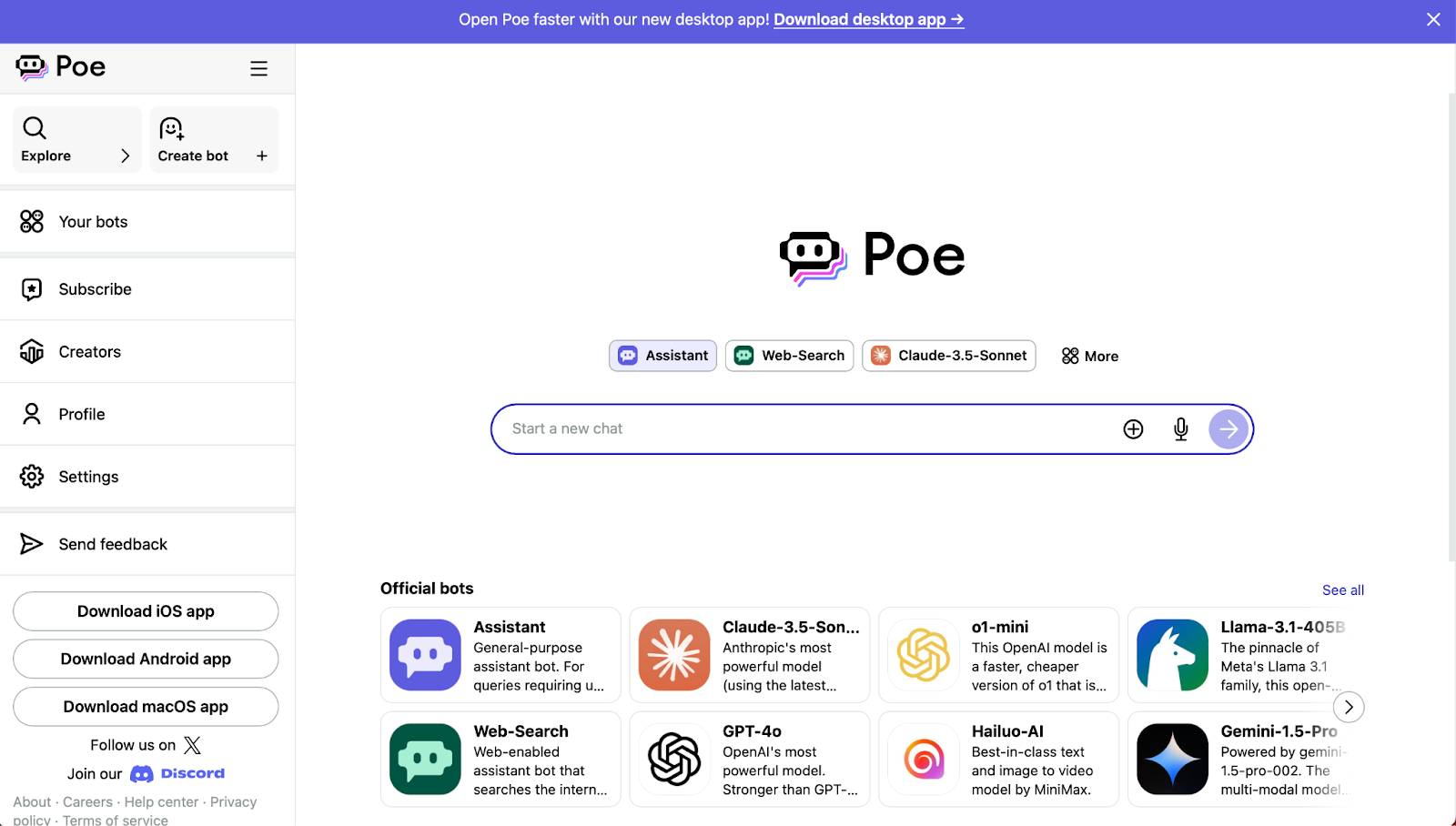 Poe - ChatGPT alternatives