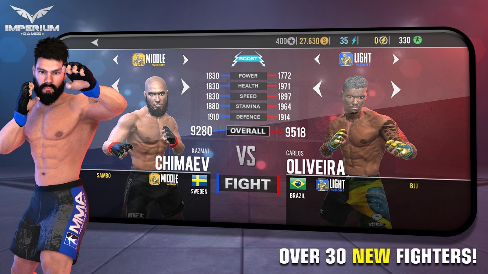 An official photo of MMA Fighting Clash, one of the best boxing games for Android