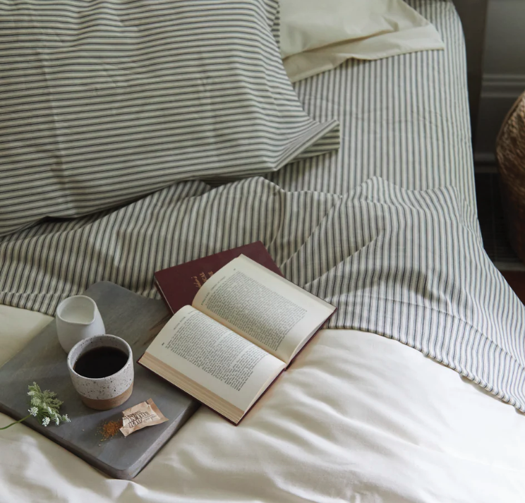 For year-round comfort, consider the Ticking Stripe Sheets, which offer both softness and style.